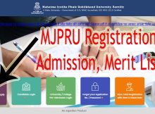 MJPRU Admission Form 2023-24 Registration Last Date UG, PG, LLB