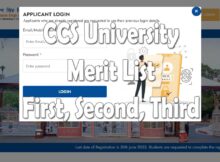 CCS University Merit List 2024-25 First, Second, Third Cut off, Download Offer Letter