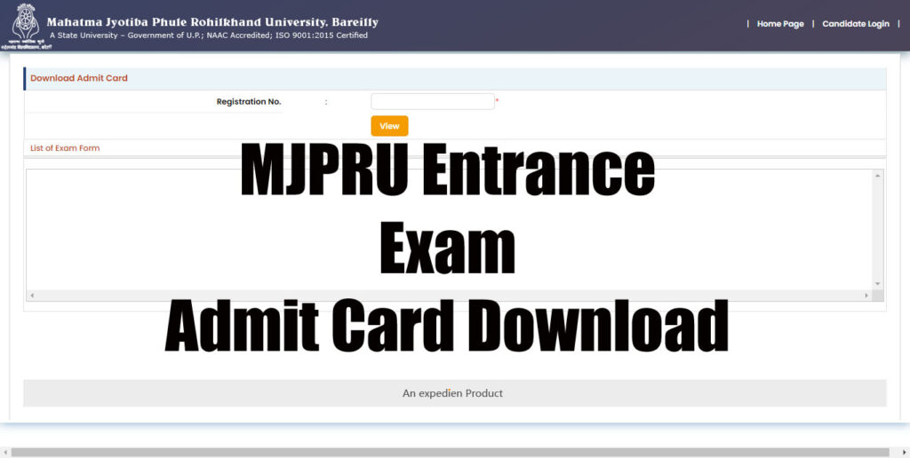 MJPRU Entrance Exam Admit Card 2025 Result Date, Answer Key LLB LLM MEd