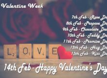 Valentine Week List 2024 with Days Name from 7 Feb 2024 to 21 Feb 2024